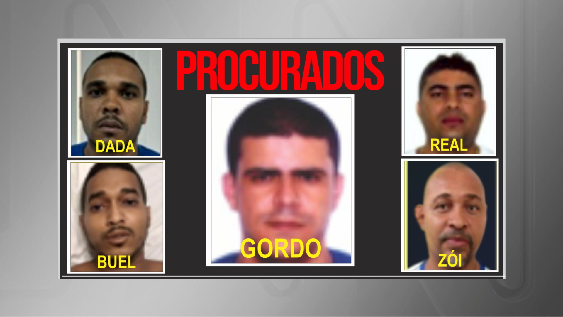 Bahia procura cinco criminosos foragidos no RJ; veja quem são Bahia procura cinco criminosos foragidos no RJ; veja quem são