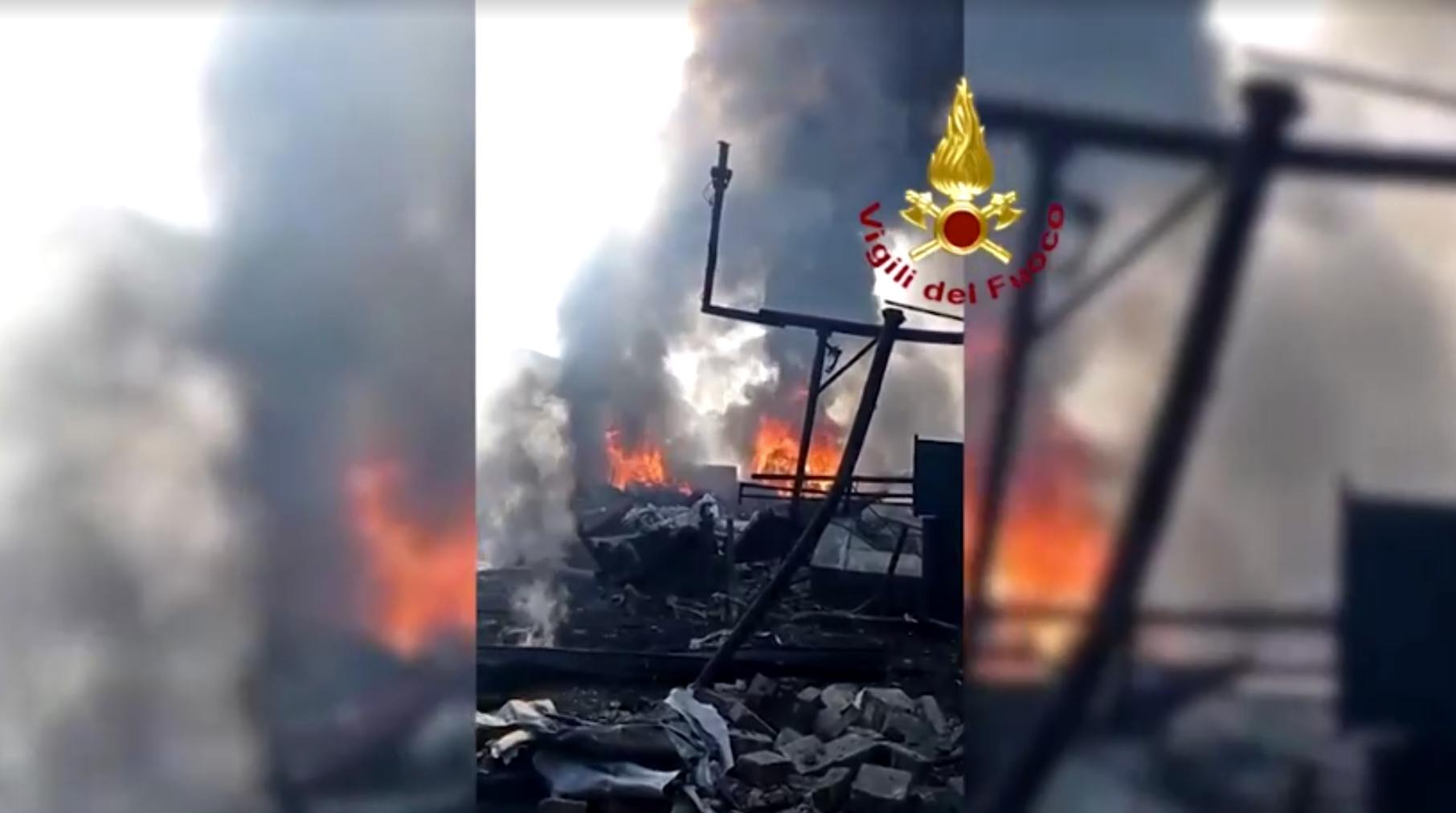 Explosão em posto de gasolina deixa diversos feridos em Roma Explosão em posto de gasolina deixa diversos feridos em Roma