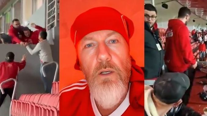 Torcedores quebram equipamentos e agridem jornalistas em Inter x Flamengo Torcedores quebram equipamentos e agridem jornalistas em Inter x Flamengo