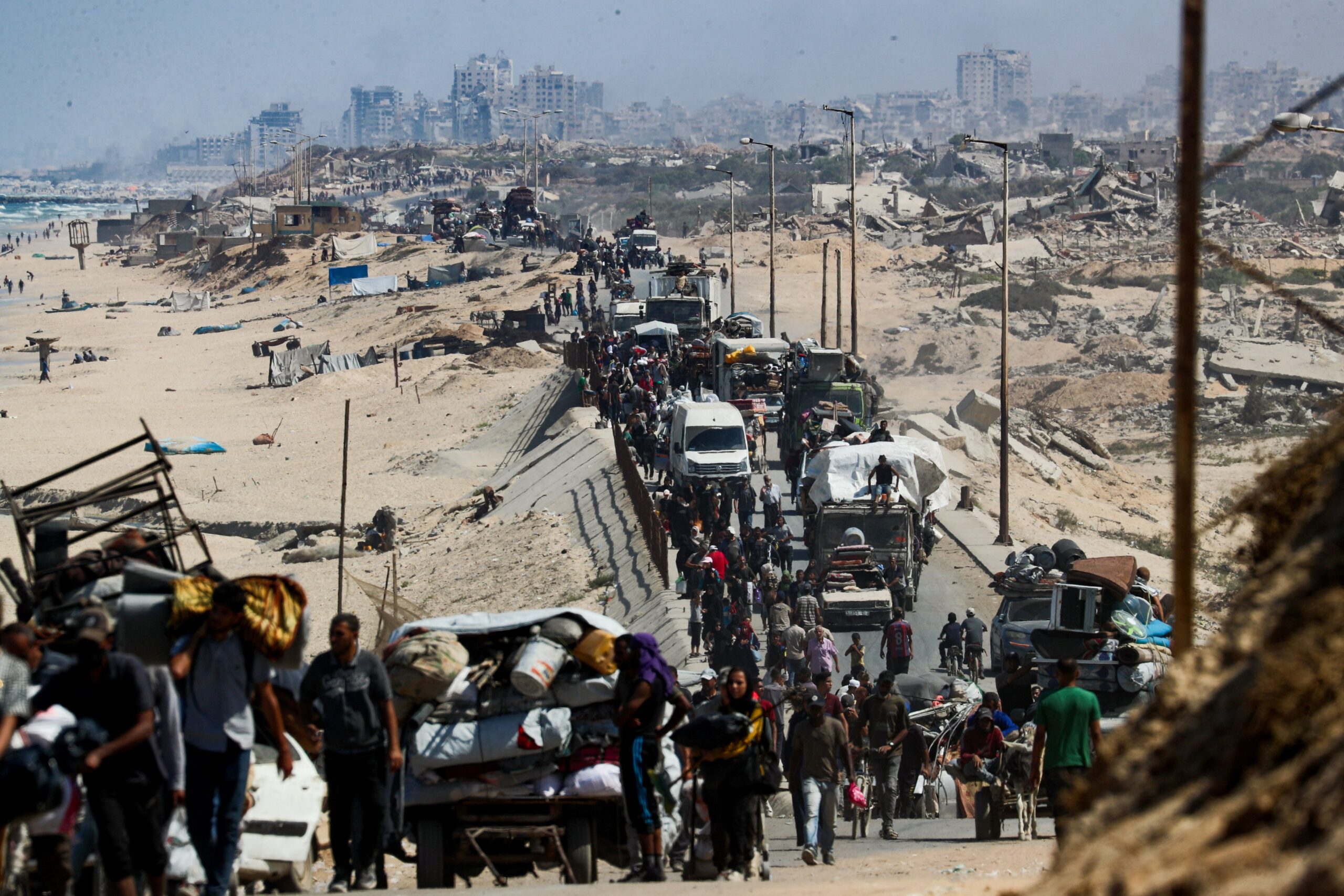 Israel dá nova ordem de retirada aos moradores da Cidade de Gaza Israel dá nova ordem de retirada aos moradores da Cidade de Gaza