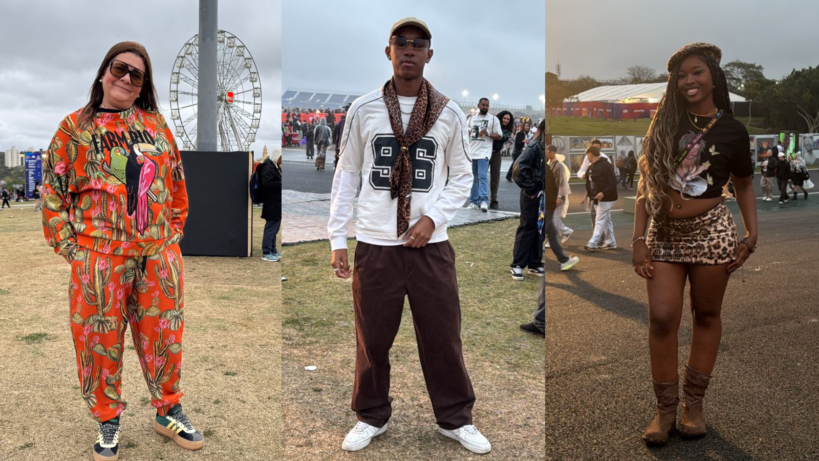 Estampas e peças oversized: veja os melhores looks do 1º dia do The Town Estampas e peças oversized: veja os melhores looks do 1º dia do The Town