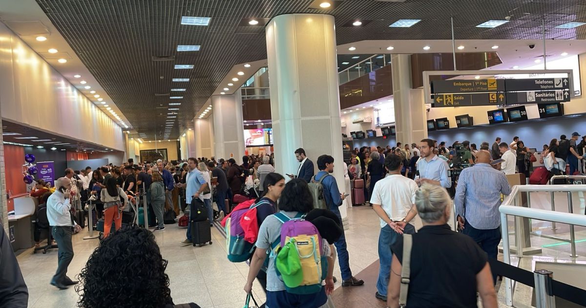 Mais de 60 voos são afetados por óleo na pista do Aeroporto Santos Dumont