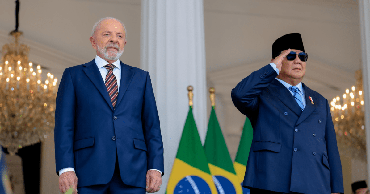 Lula é recebido no Palácio Merdeka para reunião com presidente da Indonésia
