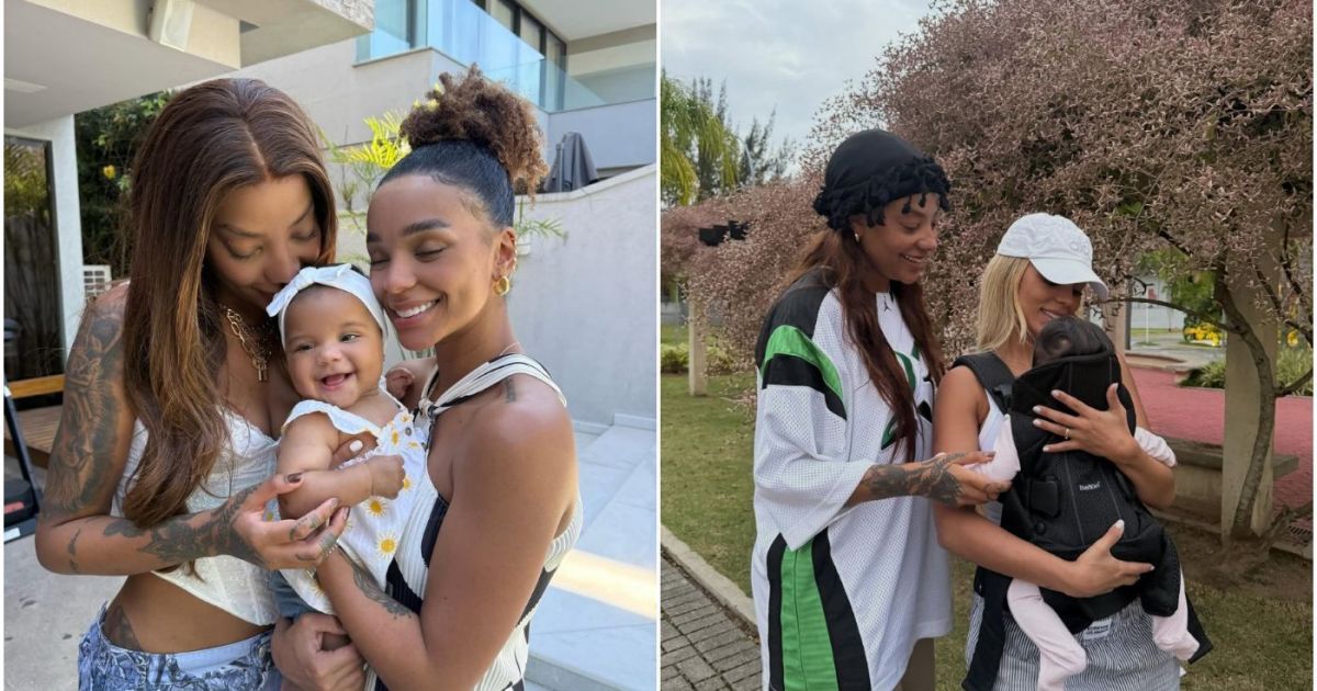 Ludmilla e Brunna comemoram primeiro Dia das Crianças de Zuri