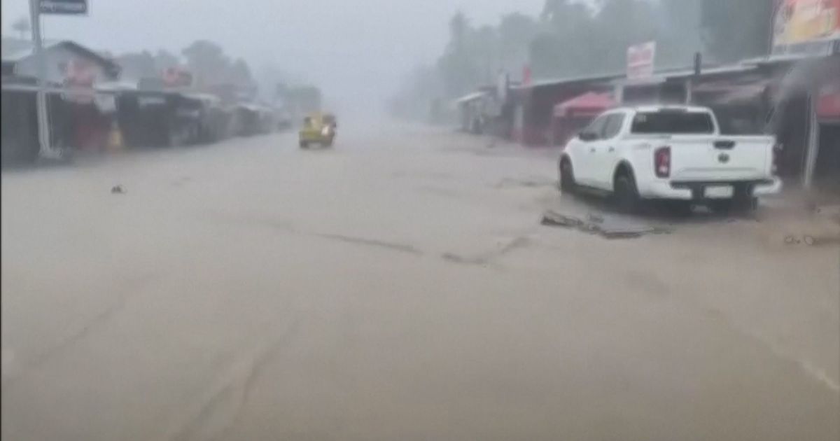 Tempestade tropical obriga moradores a deixarem casas nas Filipinas Tempestade tropical obriga moradores a deixarem casas nas Filipinas