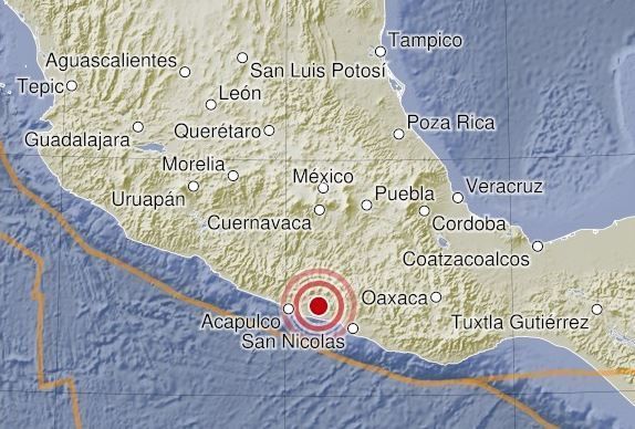 Duas mortes foram registradas após terremoto de magnitude 6,5 no México Duas mortes foram registradas após terremoto de magnitude 6,5 no México