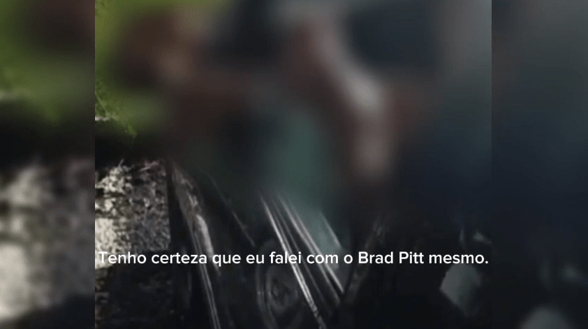 Mulher que acreditou em caso com Brad Pitt diz que ação foi “brincadeira” Mulher que acreditou em caso com Brad Pitt diz que ação foi “brincadeira”