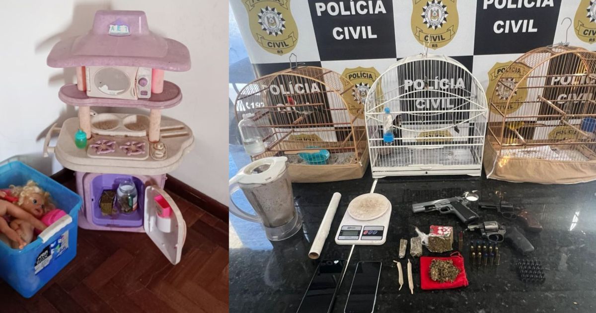 Polícia prende casal que escondia maconha em casa de boneca da filha no RS