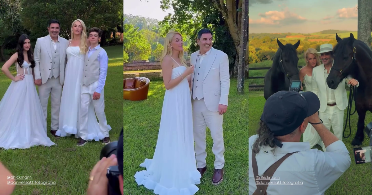 Ana Hickmann e Edu Guedes fazem ensaio pré wedding em fazenda; veja