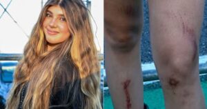 Grazi Massafera entrega tombo da filha no Lollapalooza: “Se ralou toda”