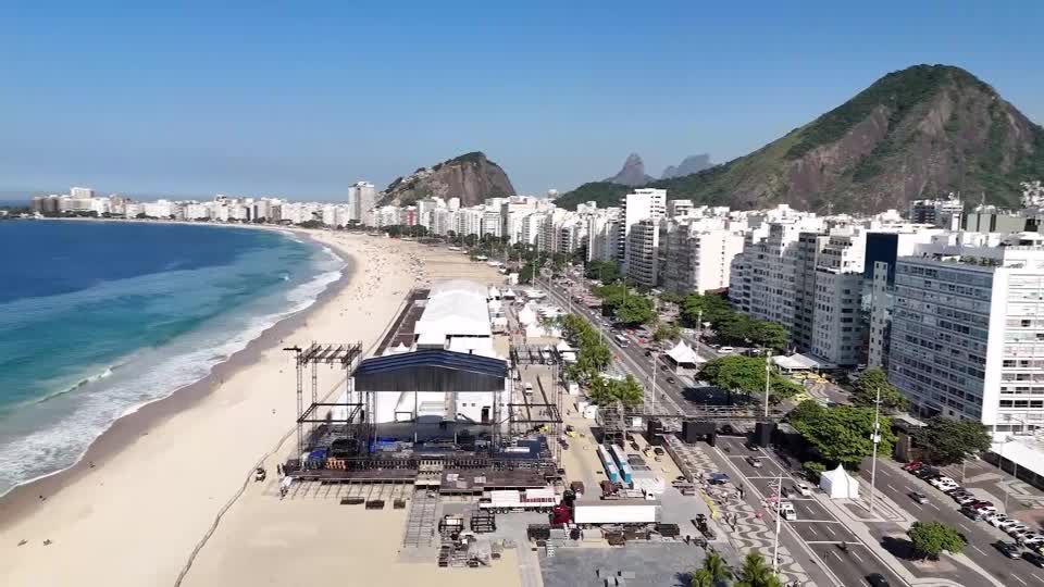 Todo Mundo No Rio: palco do show de Shakira já está sendo montado