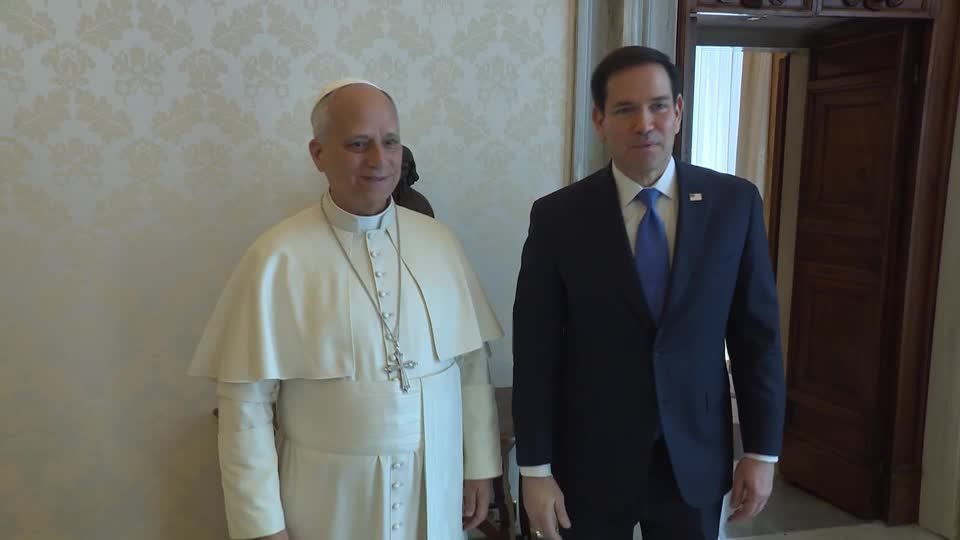 Rubio e papa Leão XIV discutem guerra no Oriente Médio em encontro