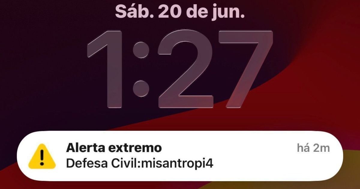 Alerta sonoro não foi disparado por autoridades competentes, diz Anatel Alerta sonoro não foi disparado por autoridades competentes, diz Anatel