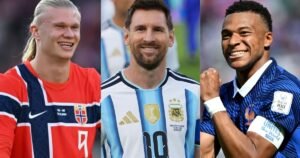 Messi, Mbappé e Haaland travam disputa emocionante por artilharia da Copa