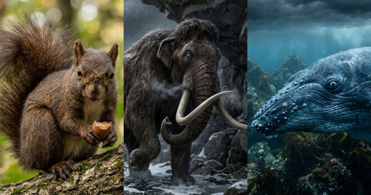 Cocô de 700 mil anos revela que esquilos comiam mamutes e baleias