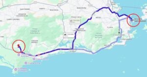 Veja trajeto de helicópteros que colidiram no ar e caíram em pátio no Rio