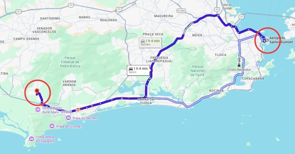 Veja trajeto de helicópteros que colidiram no ar e caíram em pátio no Rio