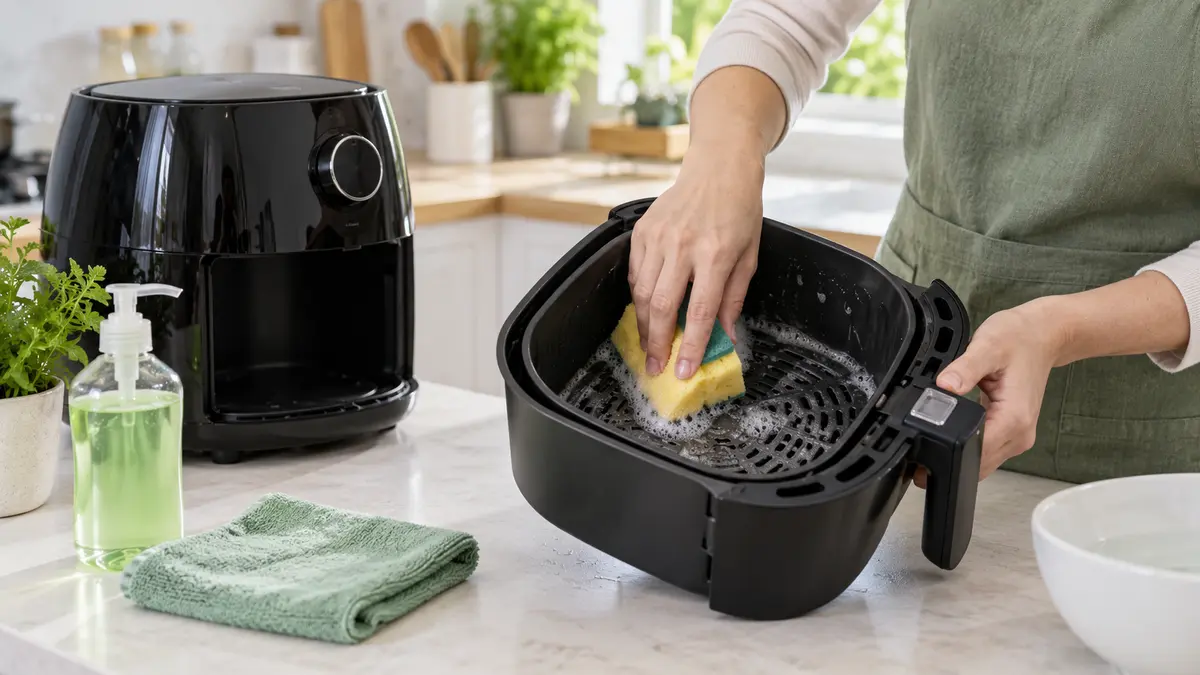 Como limpar a Air Fryer sem danificar o antiaderente