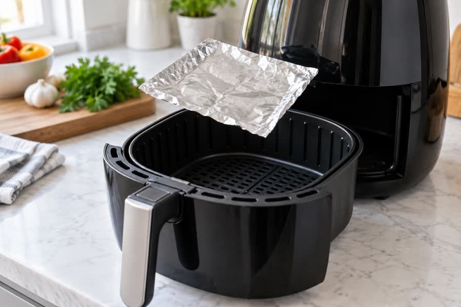 Pode colocar papel-alumínio na Air Fryer? Cuidados importantes