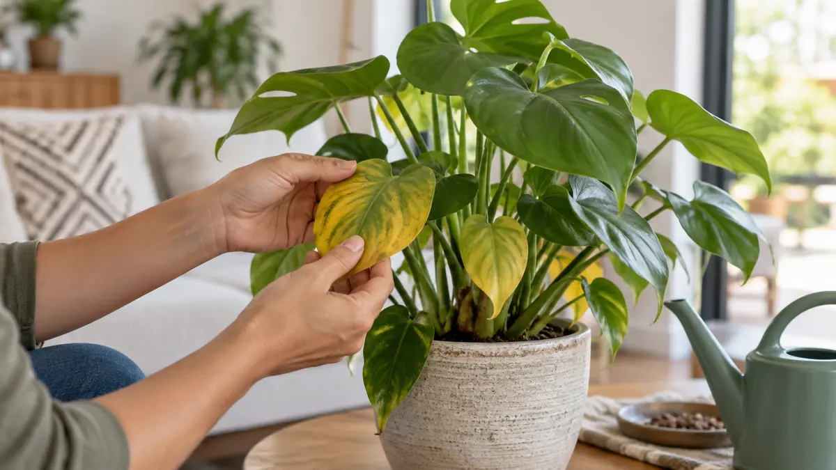 Como recuperar uma planta com folhas amareladas